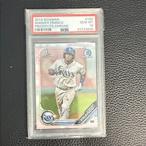 2019 Bowman Chrome Wander Franco Rookie BCP-100 PSA 10 GEM MT
